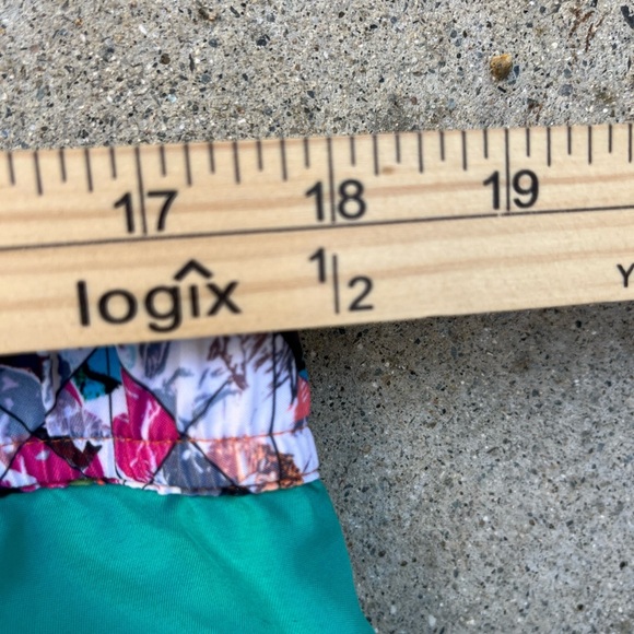 Men's Robert Graham Board Shorts Green Teal Solid 36 Beach Surf Swim Preppy Sun - Picture 12 of 16